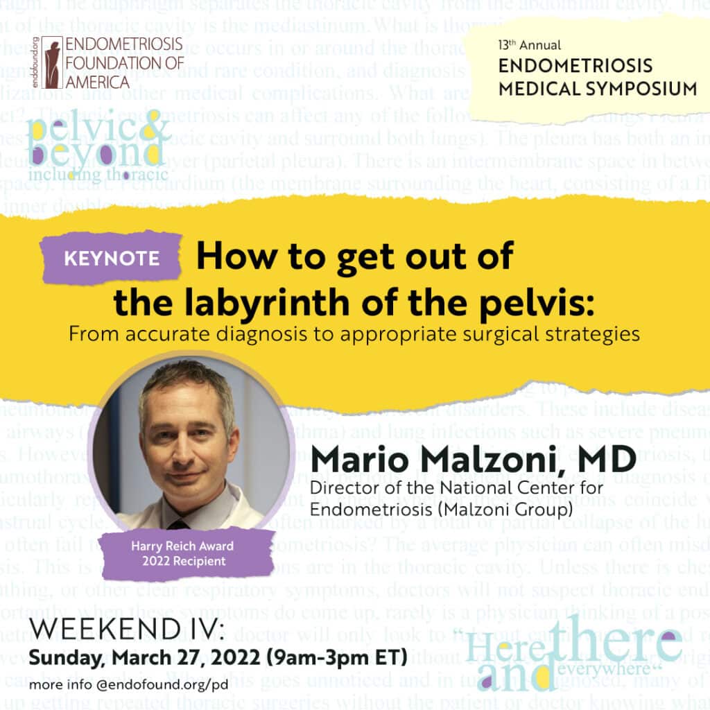 Dr. Mario Malzoni, the Director of the National Center for Endometriosis (Malzoni Group),